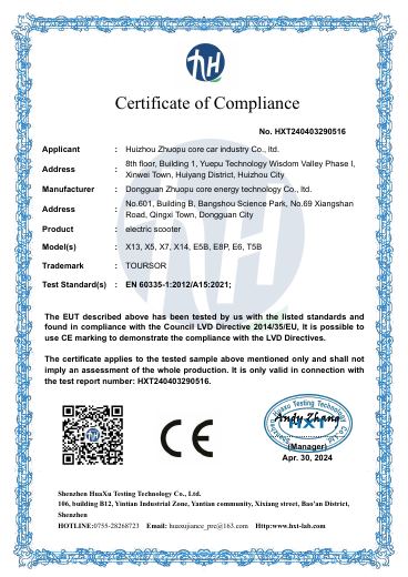 First-page preview of: Low-voltage compliance document based on sample testing
