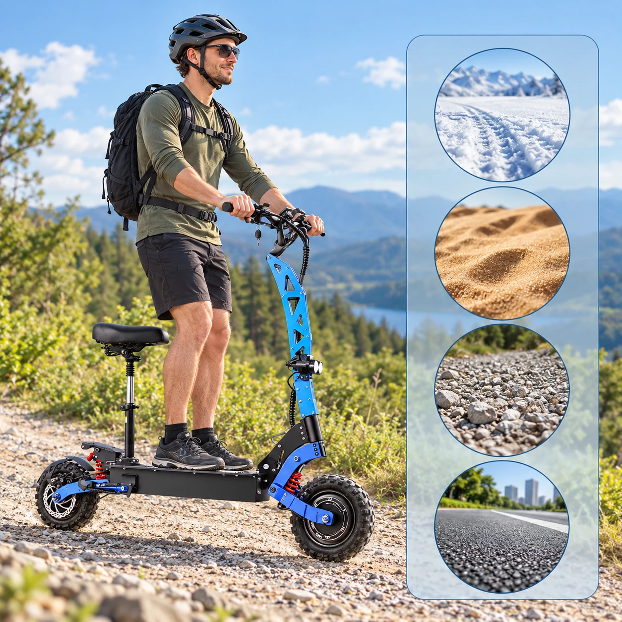 E8P Foldable Electric Scooter — Product detail image 3