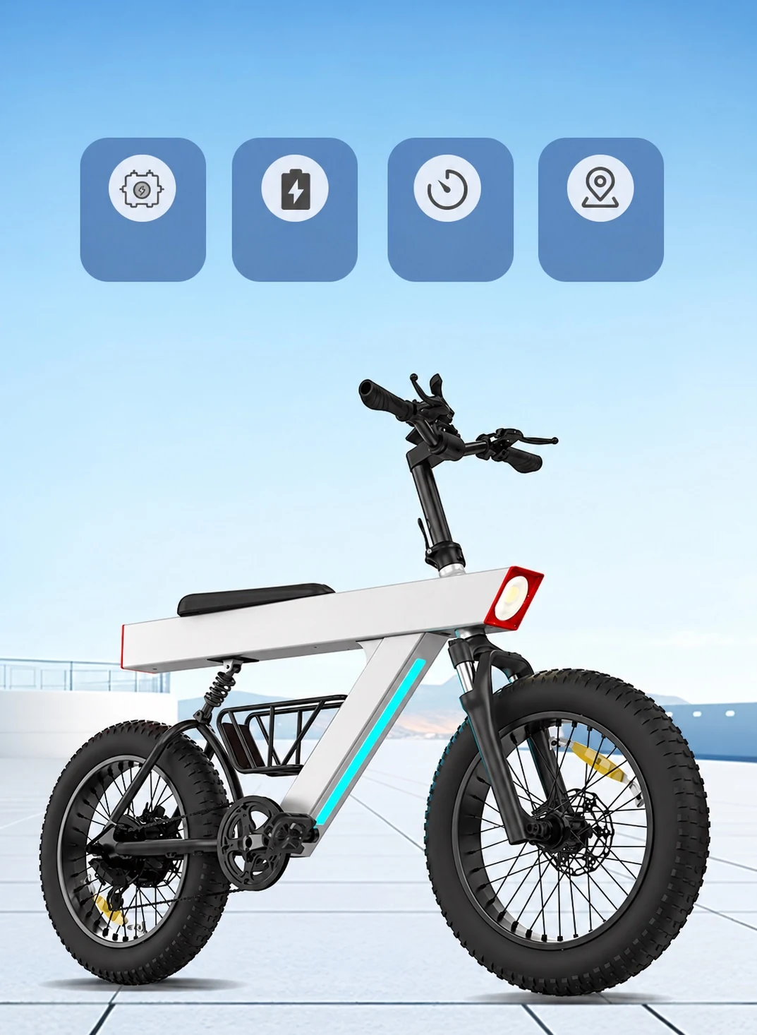 Q1 Foldable Electric Mountain Bike — Product detail image 2