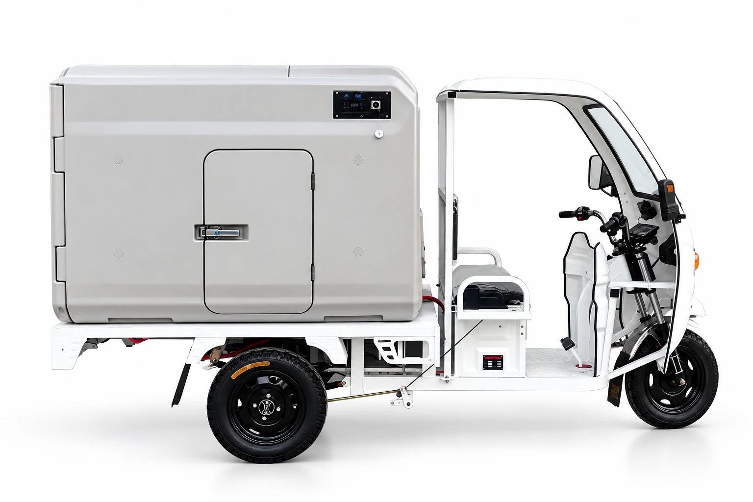 Refrigerated Electric Cargo Tricycle — Electrical inlet