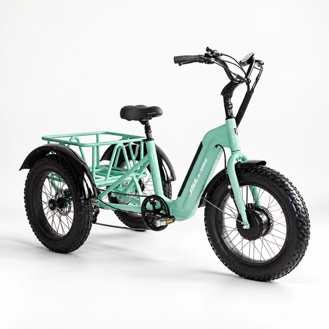 Open-Rack Electric Cargo Tricycle
