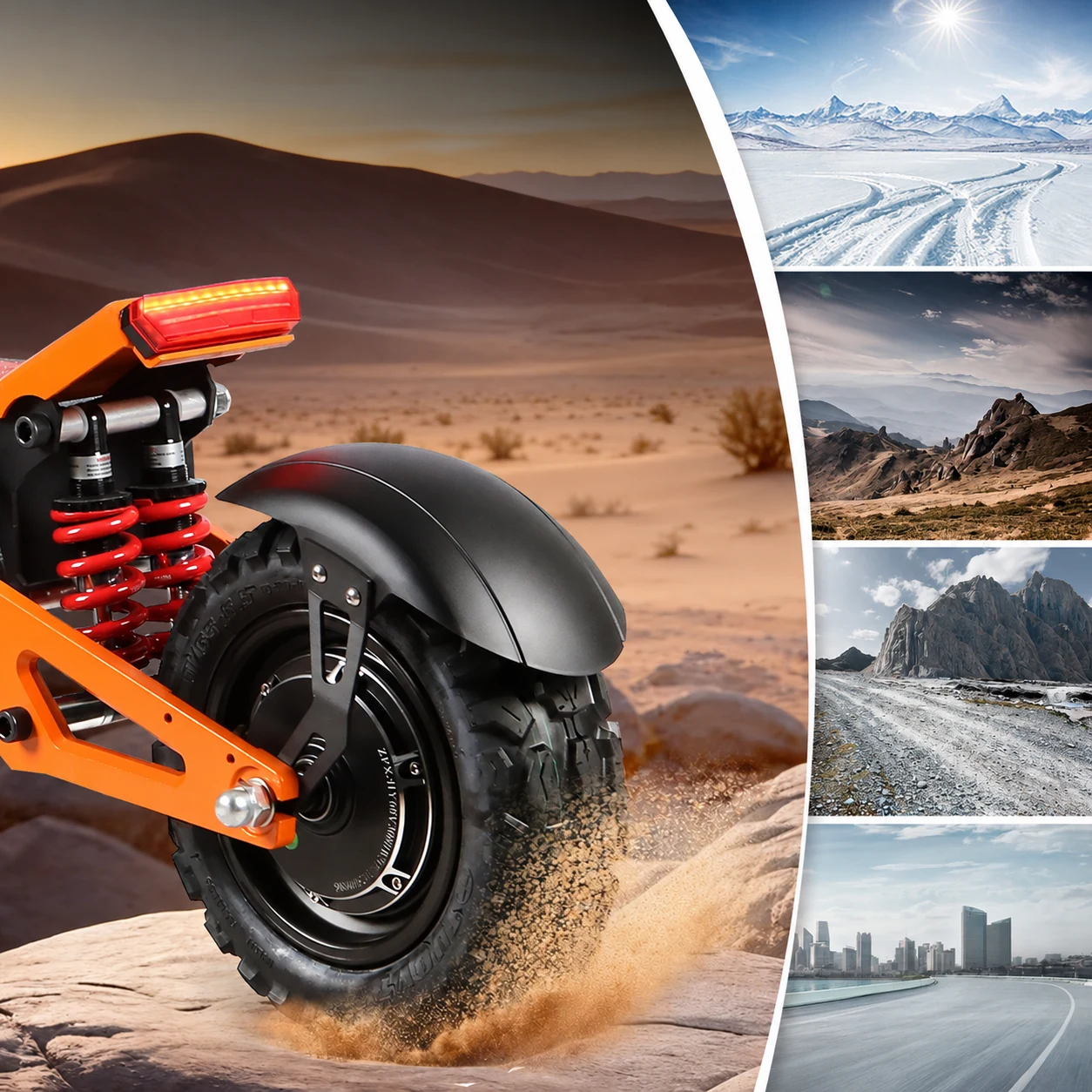 X5 Dual-drive Off-road Electric Scooter — Product detail image 2